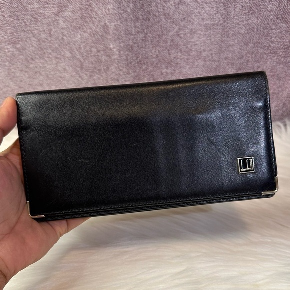 DUNHILL mens leather long wallet in black - Picture 3 of 13